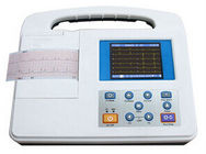 Large LCD Screen 12 Lead Ecg Machine , Rs232 and USB Interface