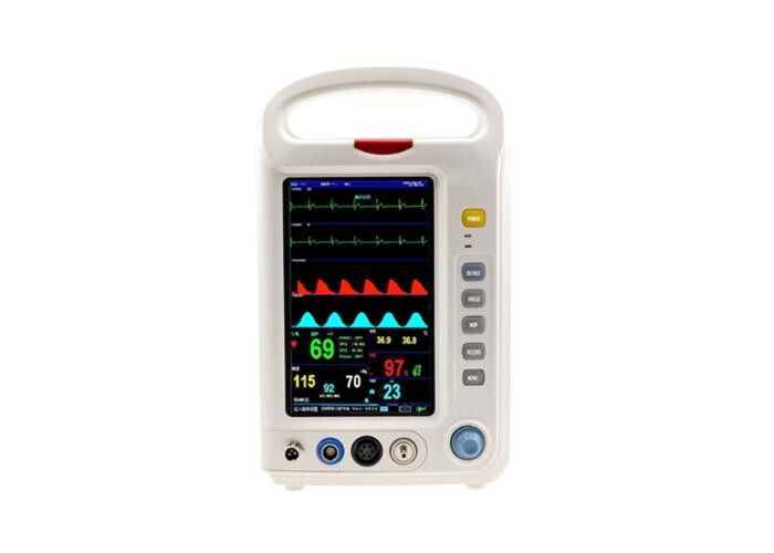 مانیتور چند بیمار پارامتر 7 اینچ حمل و نقل مانیتور بیمار بیمار با نمایشگر چند کانال ECG